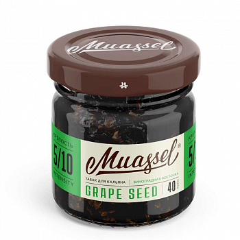 Купить Табак Muassel, 40гр "Grape Seed - Виноградная косточка" Табак Muassel, 40гр "Grape Seed - Виноградная косточка"